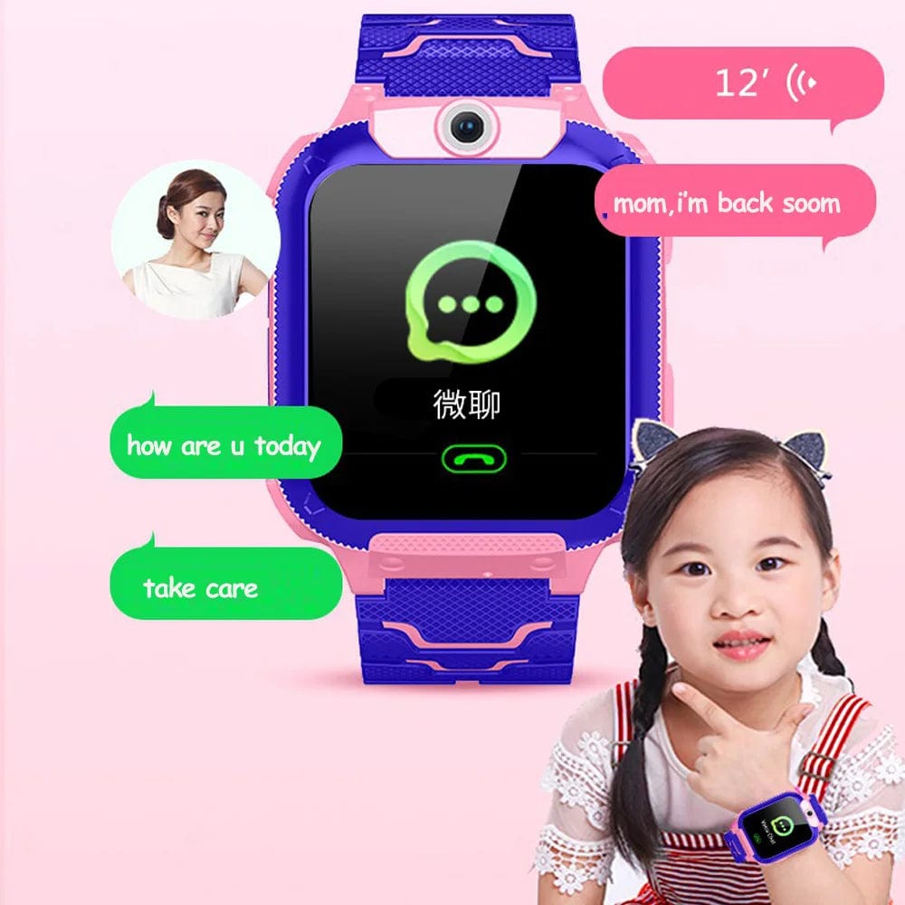 Planet Gates KGG 2G Kids Smart Watch SOS Call Remote Call Back LBS Location Children Smartwatch with Math Game 12 Languages Kids Clock Gifts.
