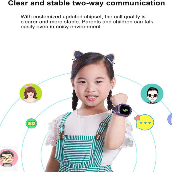 Planet Gates KGG Q19 Kids Smart Watch 2g Sim Card Smartwatch for Children Sos Call Phone Camera Voice Chat Photo Boy Girl Gift Color Screen