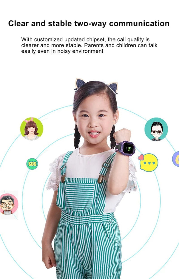Planet Gates KGG Q19 Kids Smart Watch 2g Sim Card Smartwatch for Children Sos Call Phone Camera Voice Chat Photo Boy Girl Gift Color Screen