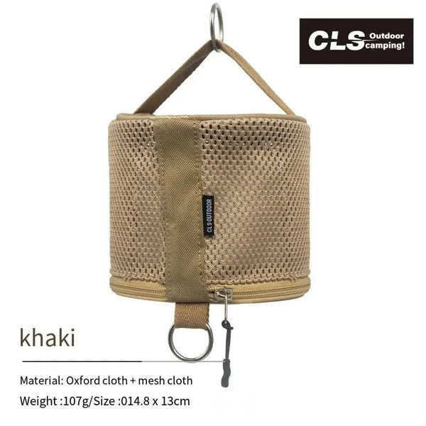 Planet Gates Khaki-1pcs Outdoor Camping Paper Towel Drawer Home Mesh Tube Paper Towel Storage Bag Car Hanging Roll Paper Tube Bag Storage Box Outdoor
