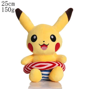 Planet Gates Khaki 20cm Pikachu Pokemon Plush Doll Charmander Bulbasaur Squirtle Psyduck Eevee Plush Soft Stuffed Animals Peluche Plushie Toy Gifts