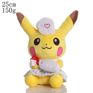 Planet Gates Khaki 20cm Pikachu Pokemon Plush Doll Charmander Bulbasaur Squirtle Psyduck Eevee Plush Soft Stuffed Animals Peluche Plushie Toy Gifts