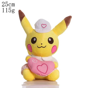 Planet Gates Khaki 20cm Pikachu Pokemon Plush Doll Charmander Bulbasaur Squirtle Psyduck Eevee Plush Soft Stuffed Animals Peluche Plushie Toy Gifts