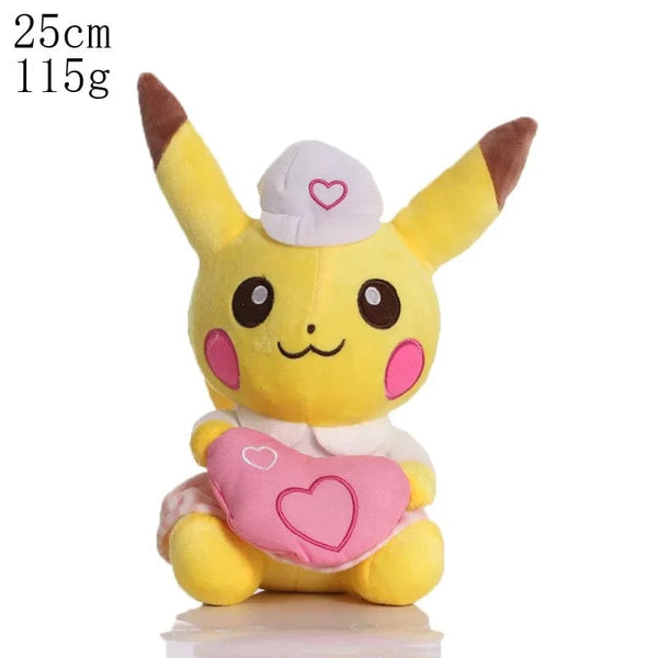 Planet Gates Khaki 20cm Pikachu Pokemon Plush Doll Charmander Bulbasaur Squirtle Psyduck Eevee Plush Soft Stuffed Animals Peluche Plushie Toy Gifts