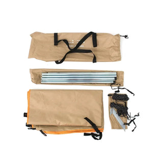 Planet Gates Khaki / 300x150cm Portable Car Shelter Shade Camping Side Car Roof Top Tent Anti-UV Sunshade Waterproof Awning Parasol Rain Canopy For Suv Jeep