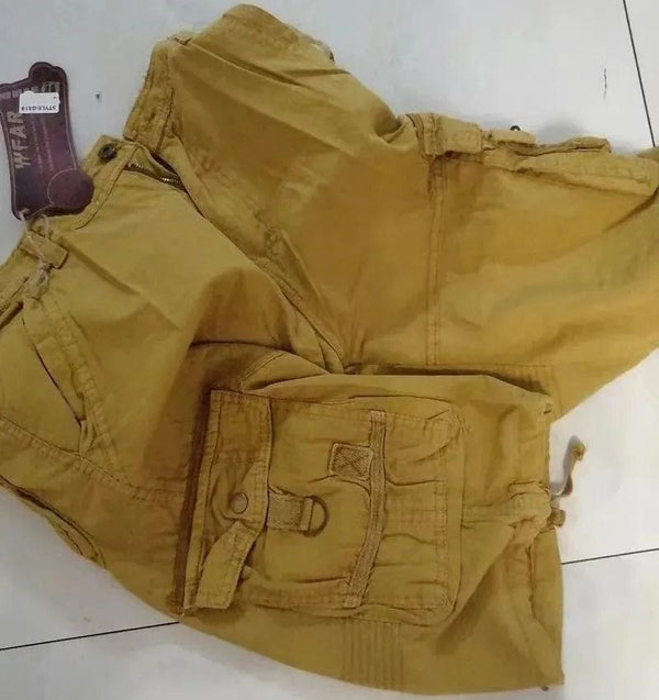 Planet Gates Khaki / 36 Summer Cargo Shorts Men Cool Camouflage Cotton Casual Mens Short Pants Brand Clothing Comfortable Camo Men Cargo Shorts No Belt