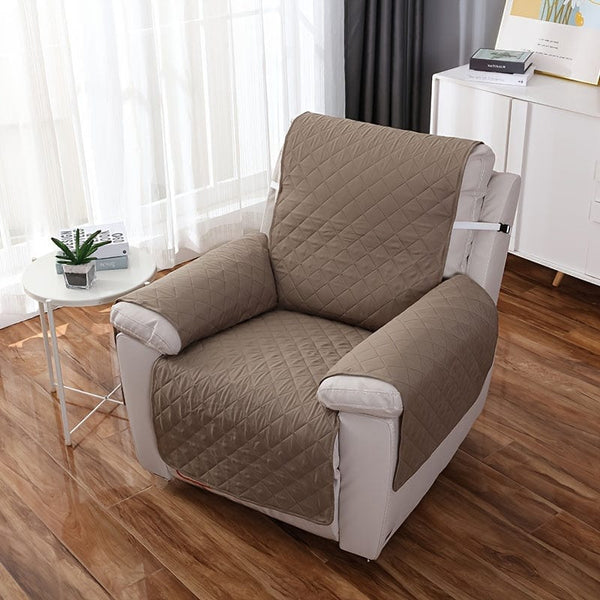 Planet Gates Khaki / Recliner 55*200CM/21.7*78.8IN 1pc Waterproof Recliner Cover Sofa Slipcover Washable Recliner Chair Cover Recliner Slipcover For Living Room Non-Slip Furniture Protector For Pets Dogs Cats Living Room Home Decor
