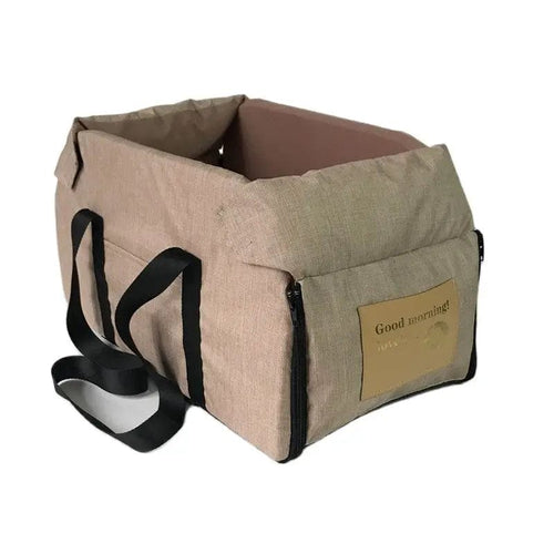 Planet Gates khaki Travel Cat Dog Bed Transport Portable Car Central Safety Pet Seat Cat Dog Carrier Protector For medium/small Dog  Bag Accessorie