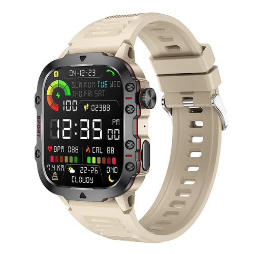 Planet Gates Khaki / with original box Original Men Smart Watch Bluetooth Call Fitness Clock 3ATM IP68 Swim Waterproof Sports Smartwatch for Women Xiaomi Android 2024