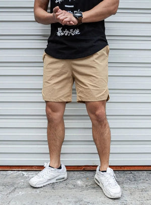 Planet Gates Khaki / XXXL Men Hot Shorts Light Weight Thin Short Pants Running Squat Fitness Shorts Men GYM Wear Quick-drying Drawstring Shorts