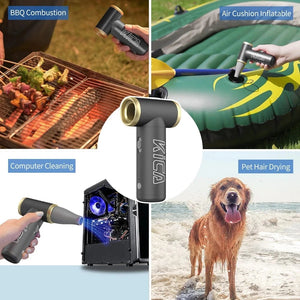 Planet Gates KICA Jetfan 2 Compresse Air Duster Electric Air Dust Blower KICA Jet Fan 2 Portable Cordless Computer Keyboard Cleaner 100000RPM