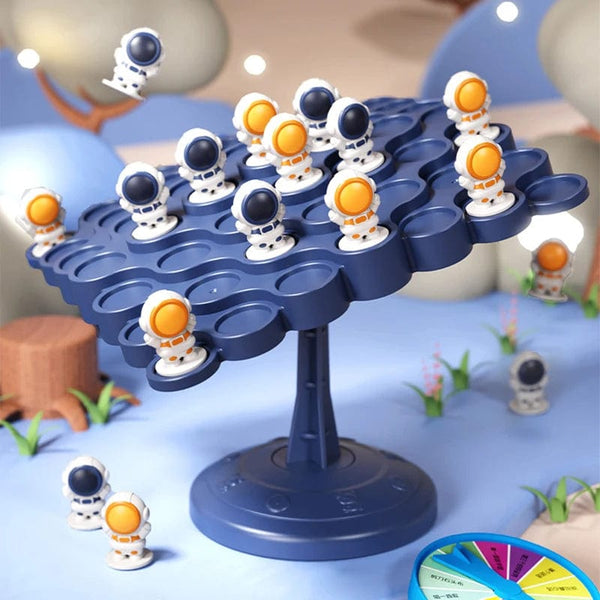 Planet Gates Kid Montessori Toy Balancing Board Puzzle Frog Astronaut Balance Tree Educational Parent-child Interaction Tabletop  Math Game
