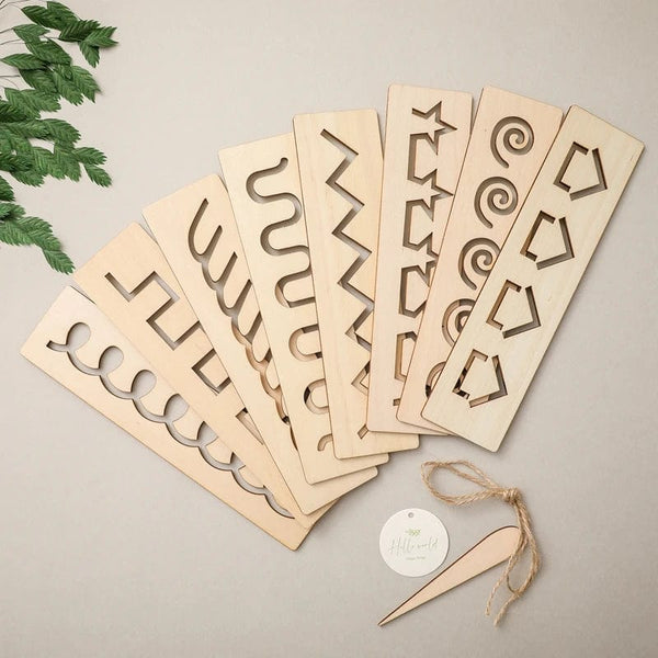 Planet Gates Kid's Wooden Educational Toys Montessori Pen Control Boards Learning Word Spelling Letter Number Groove Cognition Writing Board