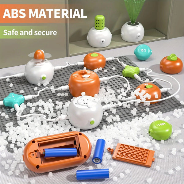 Planet Gates Kids Circuit Blocks Science Toy Electronic Circuit Educational Toys For Childen Physical Education Learning Montessori Toy