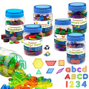 Planet Gates Kids Colorful Transparent Letters Numbers Set Sensory Light Table Toy Counting Spelling Montessori Educational Mathematical Toy