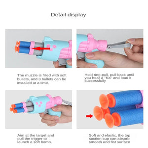 Planet Gates Kids Gun Toys Weapon Foam Soft Bullet Toy Gun Launcher Children Outdoor Harmless Shooting Game Sports