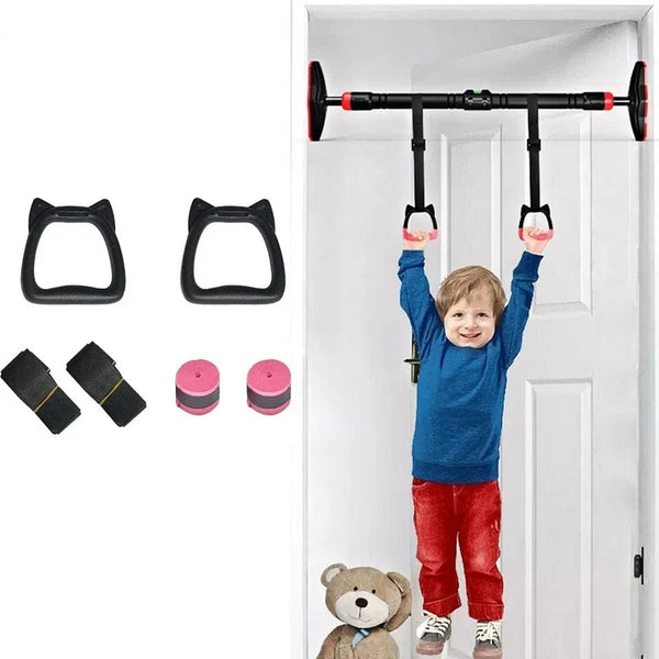 Planet Gates Kids Gymnastic Rings Sling Ring Fitness Household Horizontal Bar Pull-up Indoor Sports Lumbar Traction Handle Children Fitness