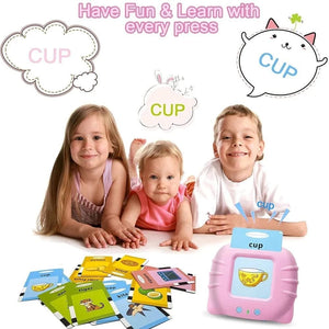Planet Gates Kids Learn English Toys Early Intelligent Education Audio Electronic Book Flash Card Reading Machine Montessori Study Toys Book