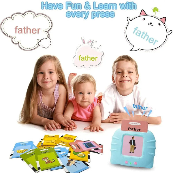 Planet Gates Kids Learn English Toys Early Intelligent Education Audio Electronic Book Flash Card Reading Machine Montessori Study Toys Book