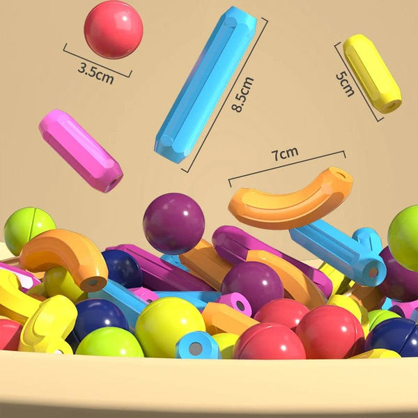 Planet Gates Kids Magnetic Construction Set Magnetic Balls Stick Building Blocks Montessori Educational Toys For Children Gift