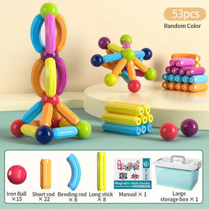 Planet Gates Kids Magnetic Construction Set Magnetic Balls Stick Building Blocks Montessori Educational Toys For Children Gift