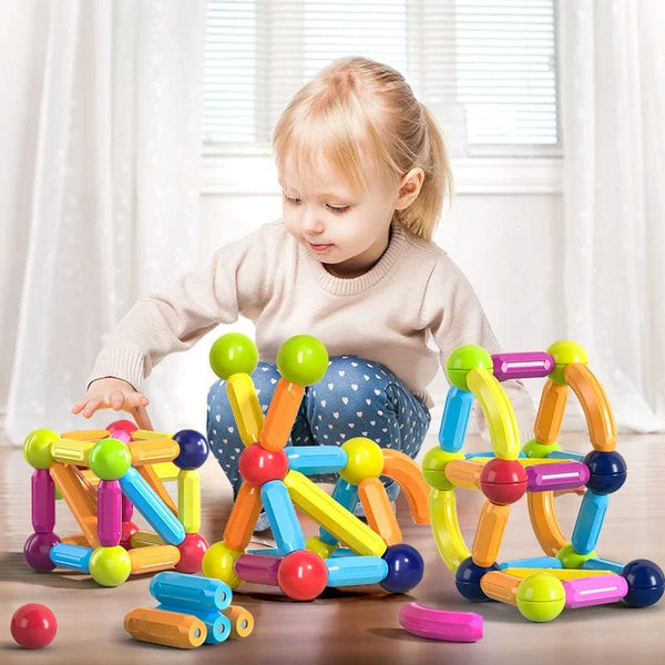 Planet Gates Kids Magnetic Construction Set Magnetic Balls Stick Building Blocks Montessori Educational Toys For Children Gift