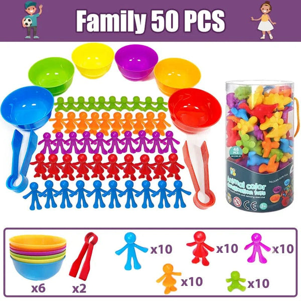 Planet Gates Kids Matching Game Learn Educational Toys Animal Cognition Rainbow Sort Fine Motor Training Montessori Sensory Puzzle Toy Gifts