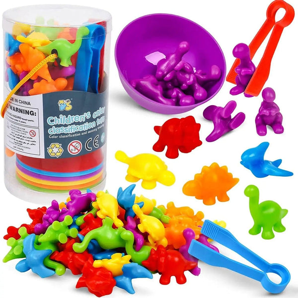 Planet Gates Kids Matching Game Learn Educational Toys Animal Cognition Rainbow Sort Fine Motor Training Montessori Sensory Puzzle Toy Gifts