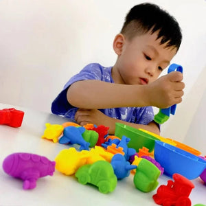 Planet Gates Kids Matching Game Learn Educational Toys Animal Cognition Rainbow Sort Fine Motor Training Montessori Sensory Puzzle Toy Gifts