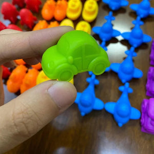 Planet Gates Kids Matching Game Learn Educational Toys Animal Cognition Rainbow Sort Fine Motor Training Montessori Sensory Puzzle Toy Gifts