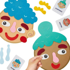 Planet Gates Kids Montessori Facial Expression Game Emotional Change Toys With 9pcs Cards Preschool Learning Educational Toys
