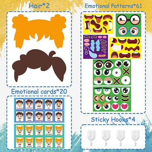 Planet Gates Kids Montessori Facial Expression Game Emotional Change Toys With 9pcs Cards Preschool Learning Educational Toys