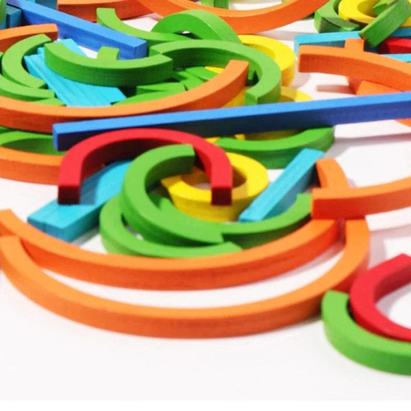 Planet Gates Kids Montessori Toy Colorful Wood Sticks Puzzle Logical Thinking Challenge Intelligence Games Children Educational Wooden Toys