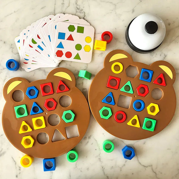 Planet Gates Kids Montessori Toy Worm Eat Fruit Wooden Puzzle Toy Fingers Flexible Training Twisting Worm Educational Toys for Children Gifts