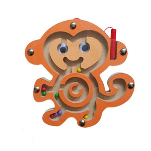 Planet Gates Kids Montessori Toy Worm Eat Fruit Wooden Puzzle Toy Fingers Flexible Training Twisting Worm Educational Toys for Children Gifts