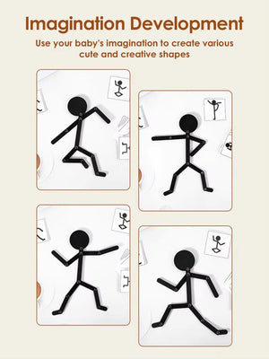 Planet Gates Kids Montessori Toys Wooden Early Learning Educational Puzzles Sporty Pose Jigsaw Improve Hands-on Skill Busy Board Gifts