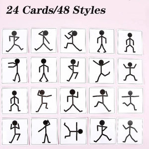 Planet Gates Kids Montessori Toys Wooden Early Learning Educational Puzzles Sporty Pose Jigsaw Improve Hands-on Skill Busy Board Gifts