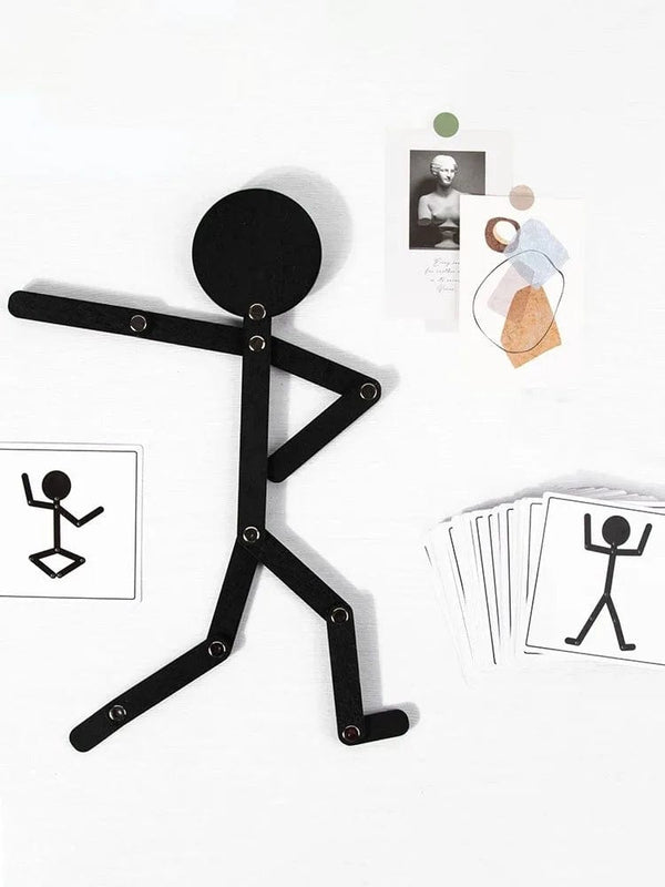 Planet Gates Kids Montessori Toys Wooden Early Learning Educational Puzzles Sporty Pose Jigsaw Improve Hands-on Skill Busy Board Gifts