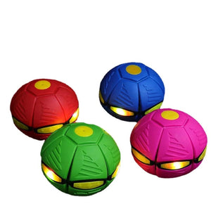 Planet Gates Kids Outdoor Fun Toys for Boys Girls Flying Saucer Ball Magic Deformation UFO with NO Led Light Flying Toys Decompression Gift
