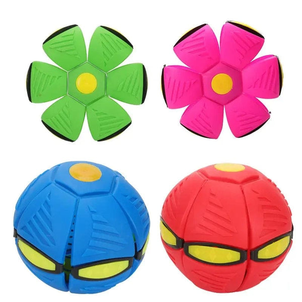Planet Gates Kids Outdoor Fun Toys for Boys Girls Flying Saucer Ball Magic Deformation UFO with NO Led Light Flying Toys Decompression Gift