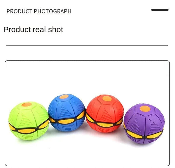 Planet Gates Kids Outdoor Fun Toys for Boys Girls Flying Saucer Ball Magic Deformation UFO with NO Led Light Flying Toys Decompression Gift