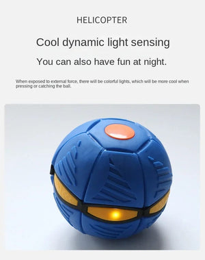 Planet Gates Kids Outdoor Fun Toys for Boys Girls Flying Saucer Ball Magic Deformation UFO with NO Led Light Flying Toys Decompression Gift