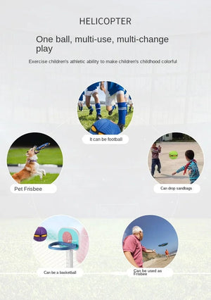 Planet Gates Kids Outdoor Fun Toys for Boys Girls Flying Saucer Ball Magic Deformation UFO with NO Led Light Flying Toys Decompression Gift