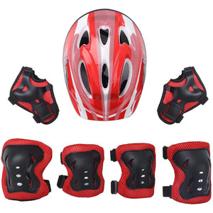 Planet Gates Kids Rollerblading Protective Gear Set Helmet Protector Knee Elbow Wrist Pads Boy Girl Bike Skateboard Skiing Scooter Sports