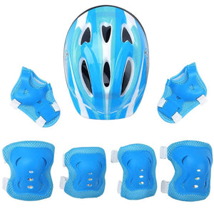 Planet Gates Kids Rollerblading Protective Gear Set Helmet Protector Knee Elbow Wrist Pads Boy Girl Bike Skateboard Skiing Scooter Sports