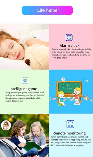 Planet Gates Kids Smart Watch LBS Position Baby Phone 2G Watch Flashlight Camera SOS Children Smartwatch For Boys Girls Gifts PK Q12 Q15