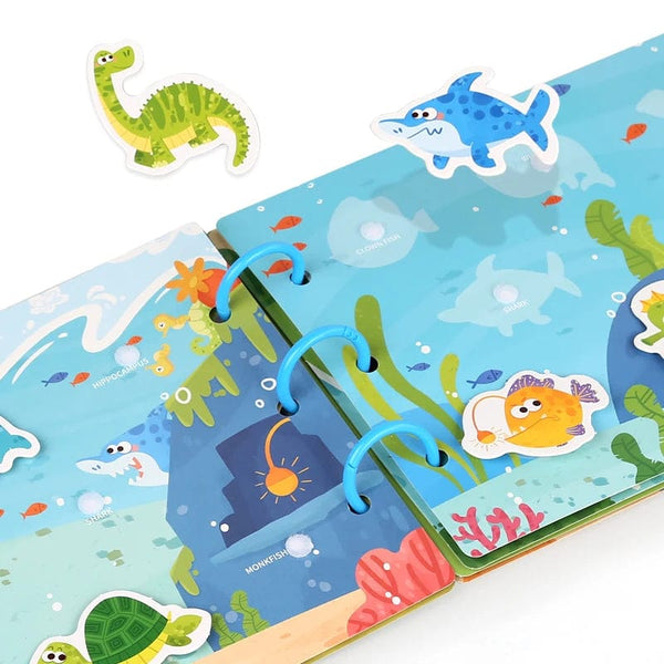 Planet Gates Kids Sticker Quiet Busy Book Baby Montessori Material Toys Board Matching Puzzels Games Early Educational Toys For Toddler ﻿