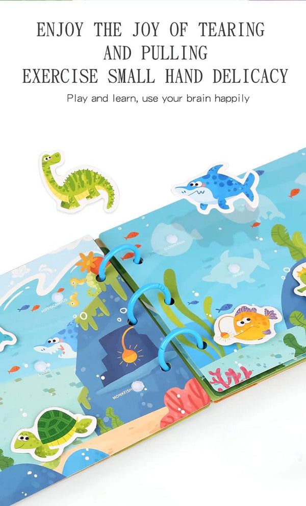 Planet Gates Kids Sticker Quiet Busy Book Baby Montessori Material Toys Board Matching Puzzels Games Early Educational Toys For Toddler ﻿