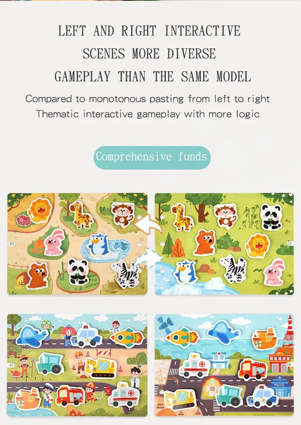 Planet Gates Kids Sticker Quiet Busy Book Baby Montessori Material Toys Board Matching Puzzels Games Early Educational Toys For Toddler ﻿