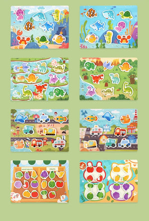Planet Gates Kids Sticker Quiet Busy Book Baby Montessori Material Toys Board Matching Puzzels Games Early Educational Toys For Toddler ﻿